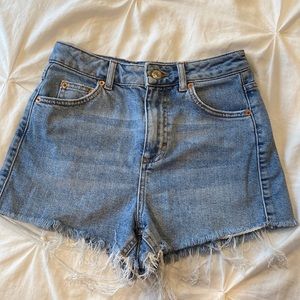 Topshop high rise mom shorts
